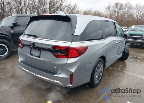 2025 Honda Odyssey Touring from USA, damaged, VIN 5FNRL6H85SB028084